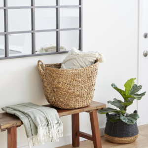 Handmade Seagrass Woven Storage Basket for Home Organization